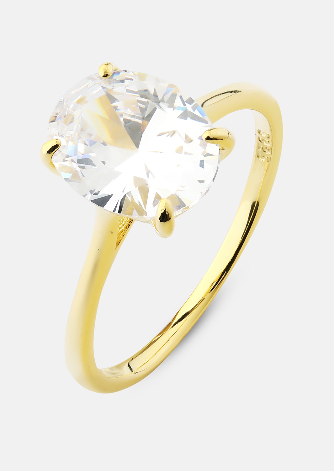 Bague Clarity - 18k Plaquée or