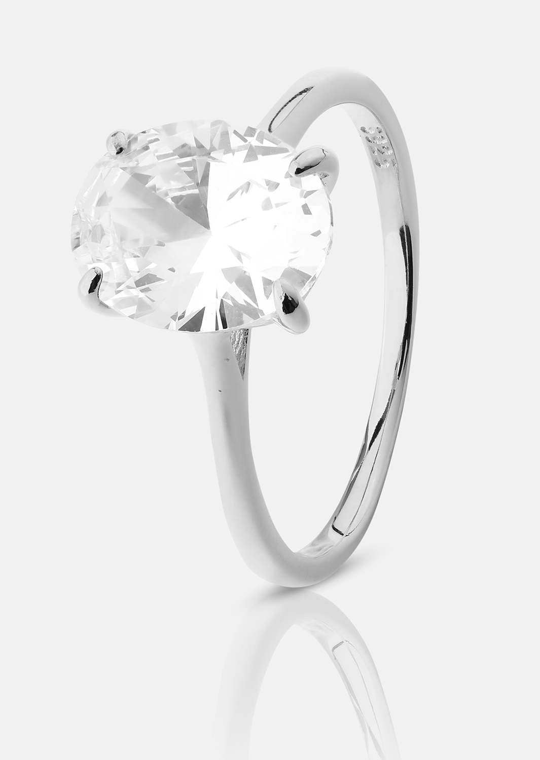 Bague Clarity - Plaquée argent