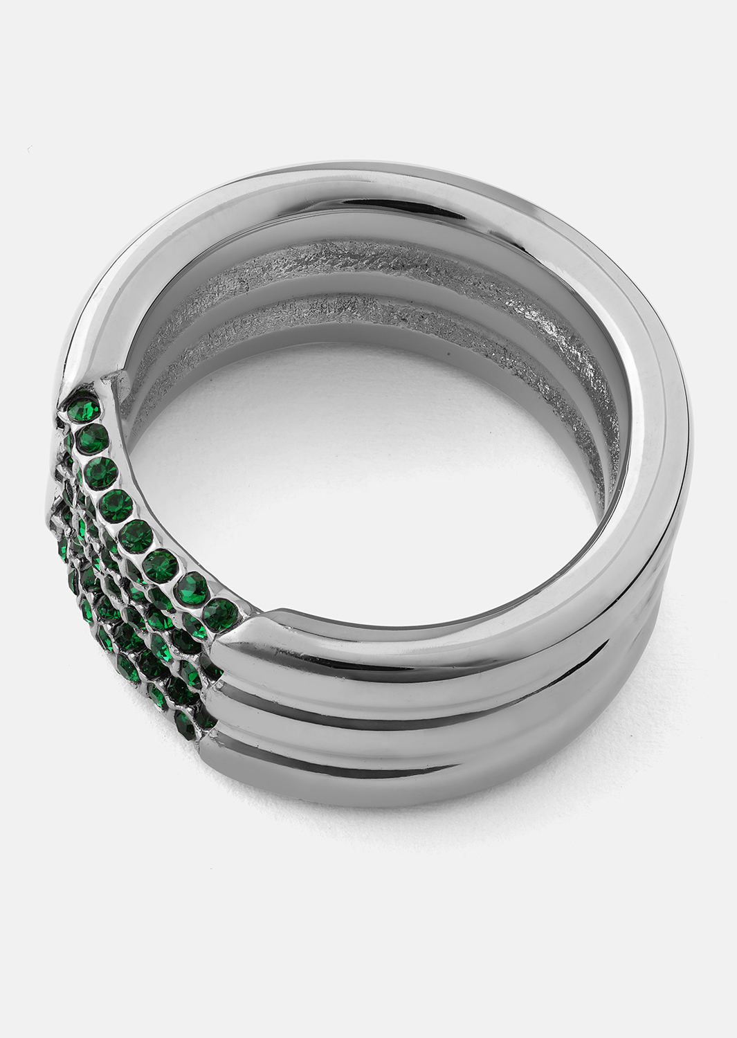Bague Green Lumière - Plaquée argent