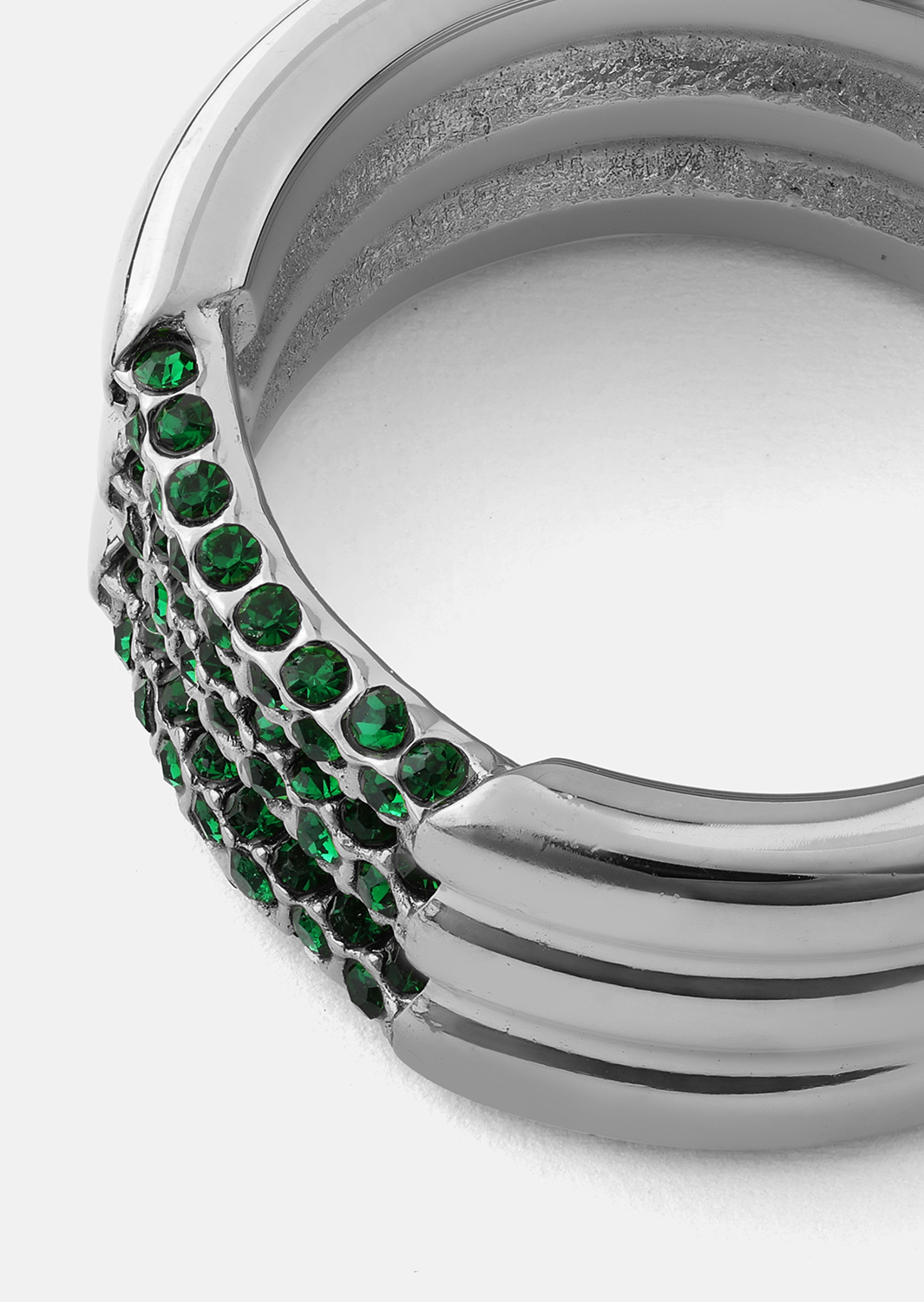 Bague Green Lumière - Plaquée argent