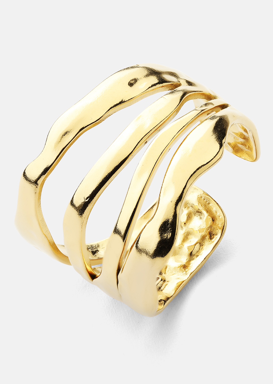 Bague Wave - 18k Plaquée or