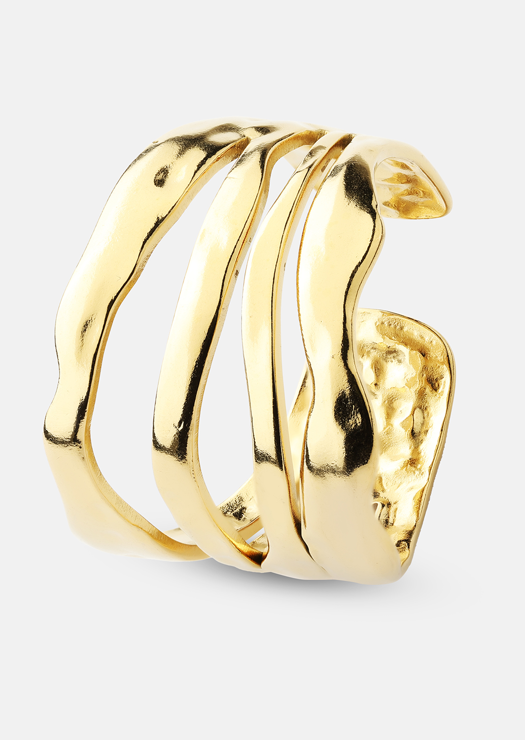 Bague Wave - 18k Plaquée or