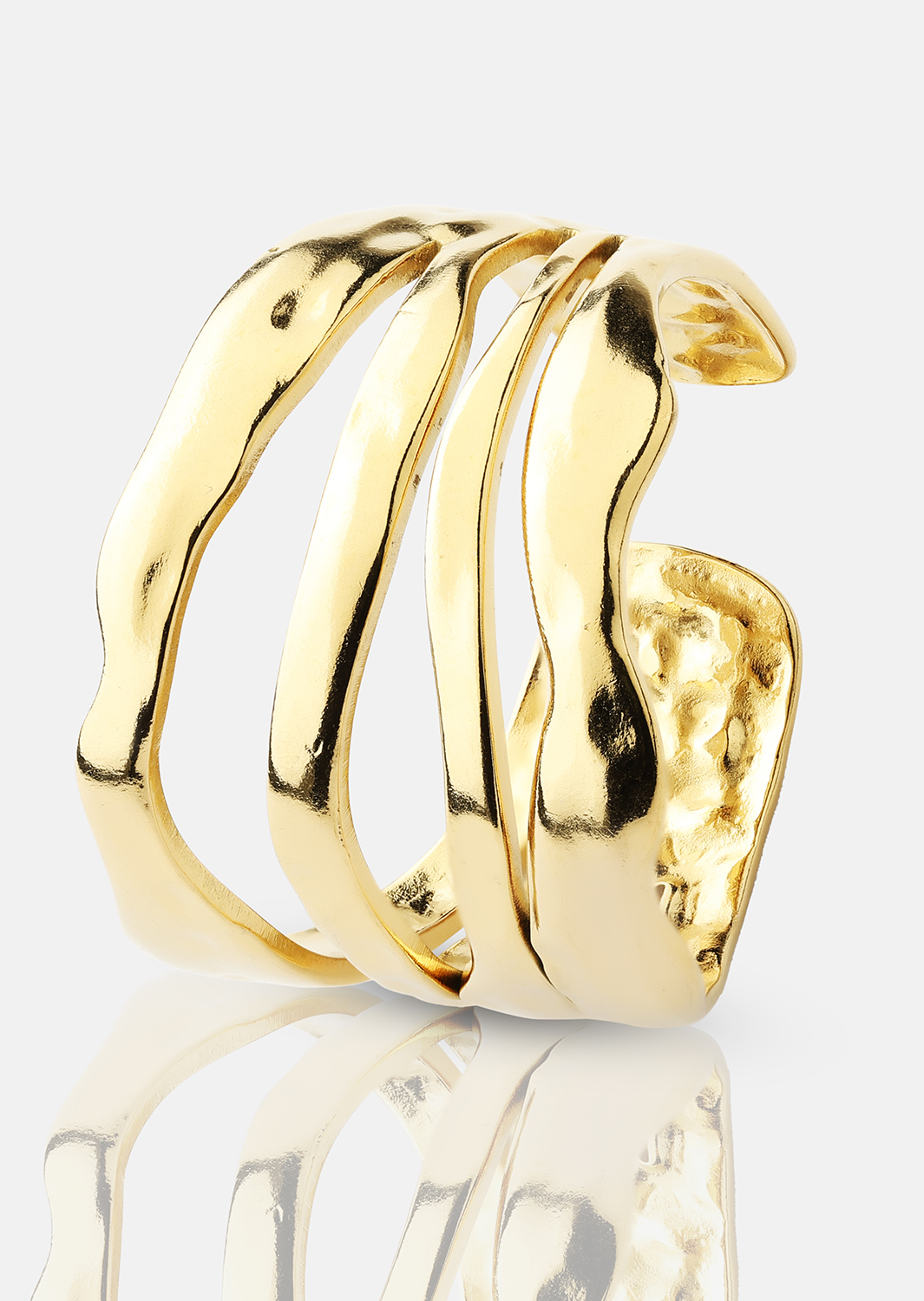 Bague Wave - 18k Plaquée or