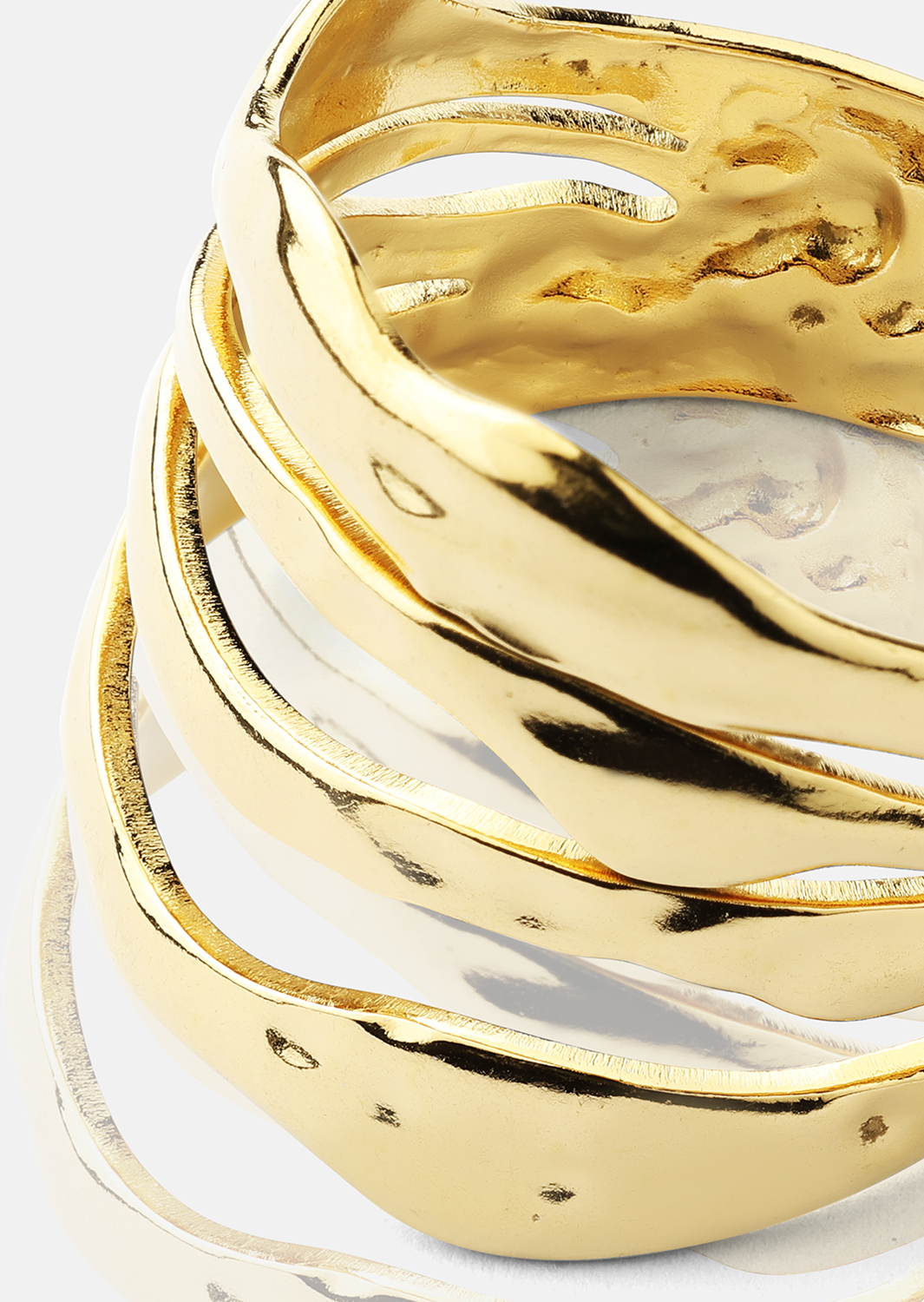 Bague Wave - 18k Plaquée or