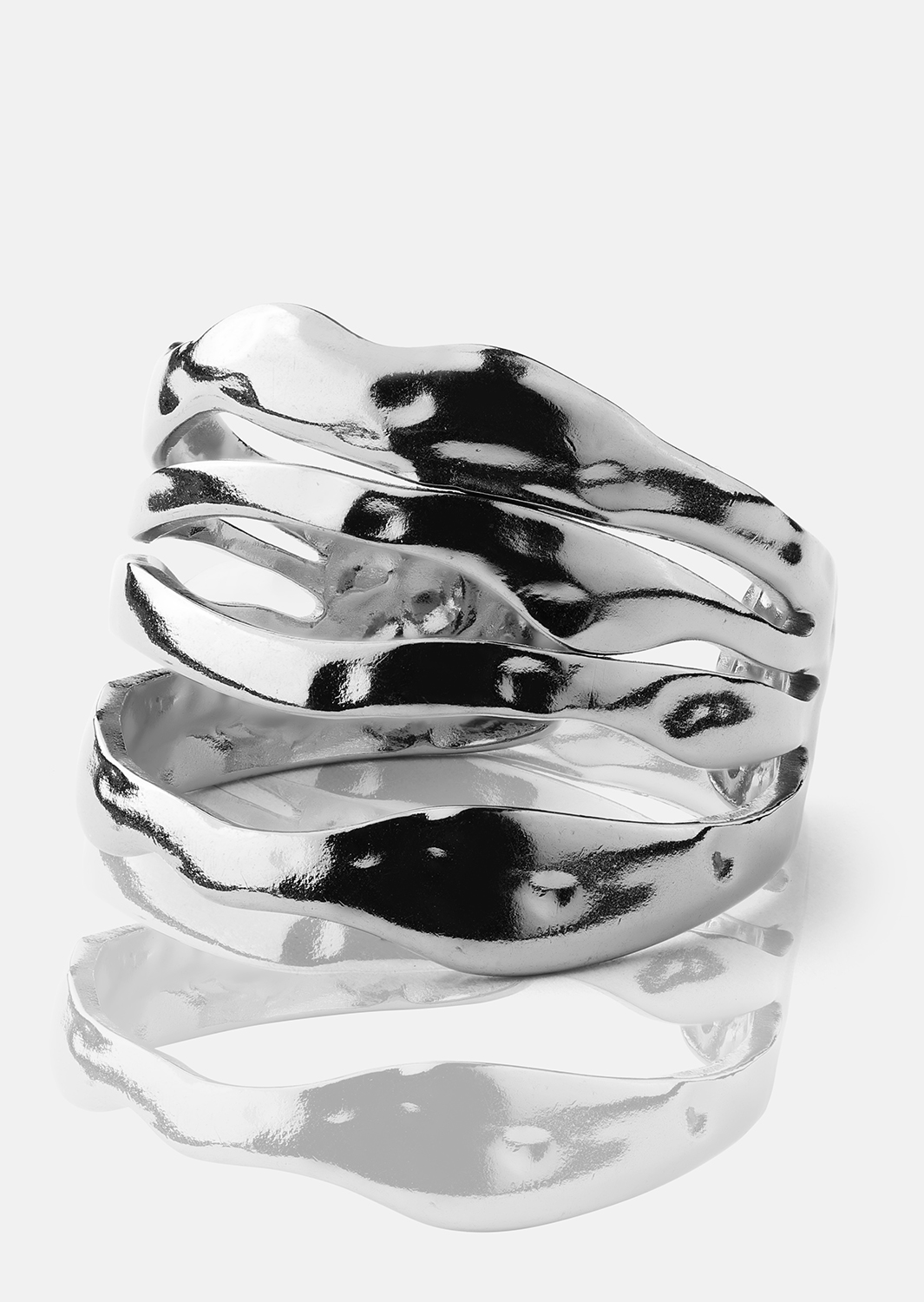 Bague Wave - Silver Plated