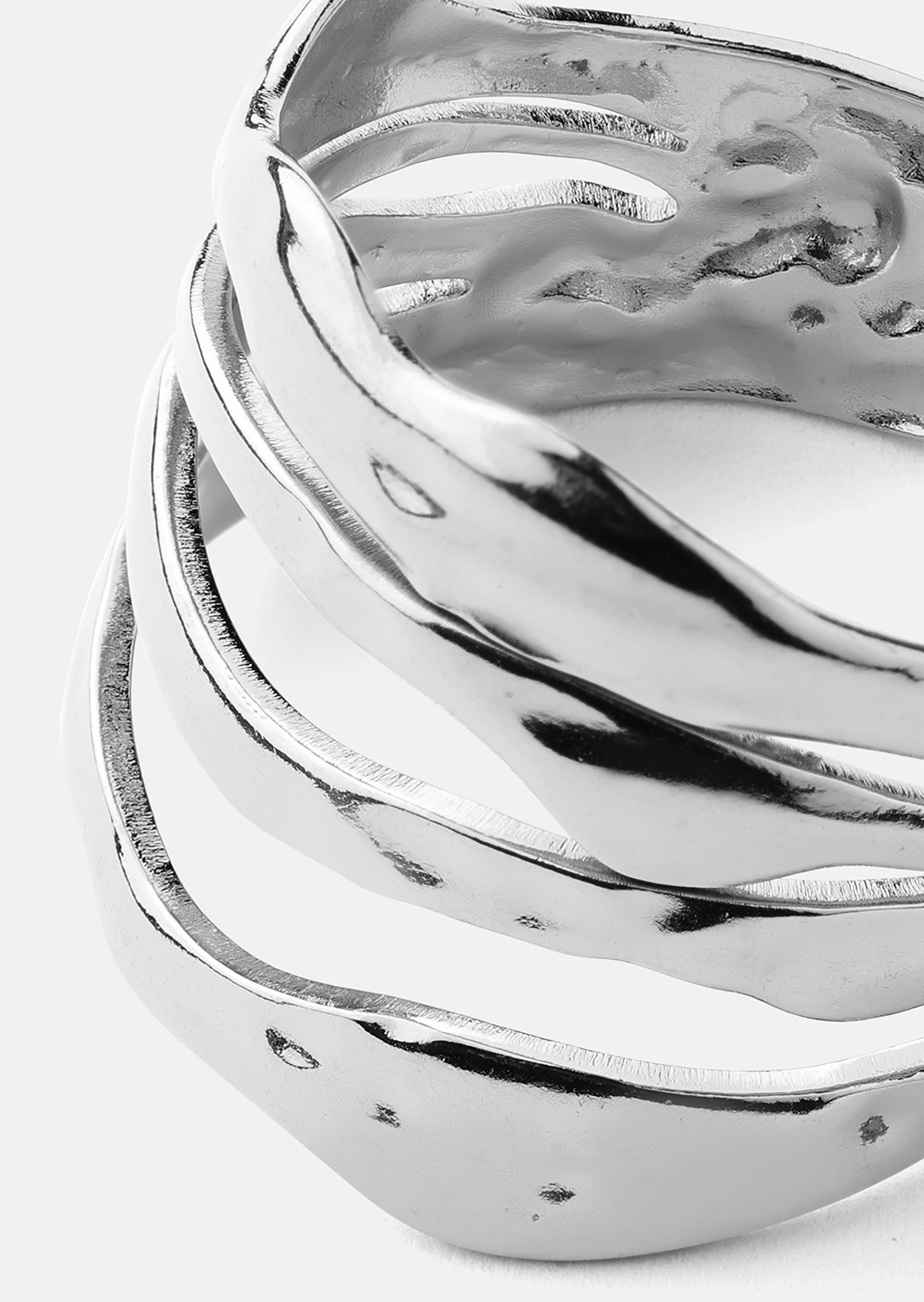 Bague Wave - Silver Plated