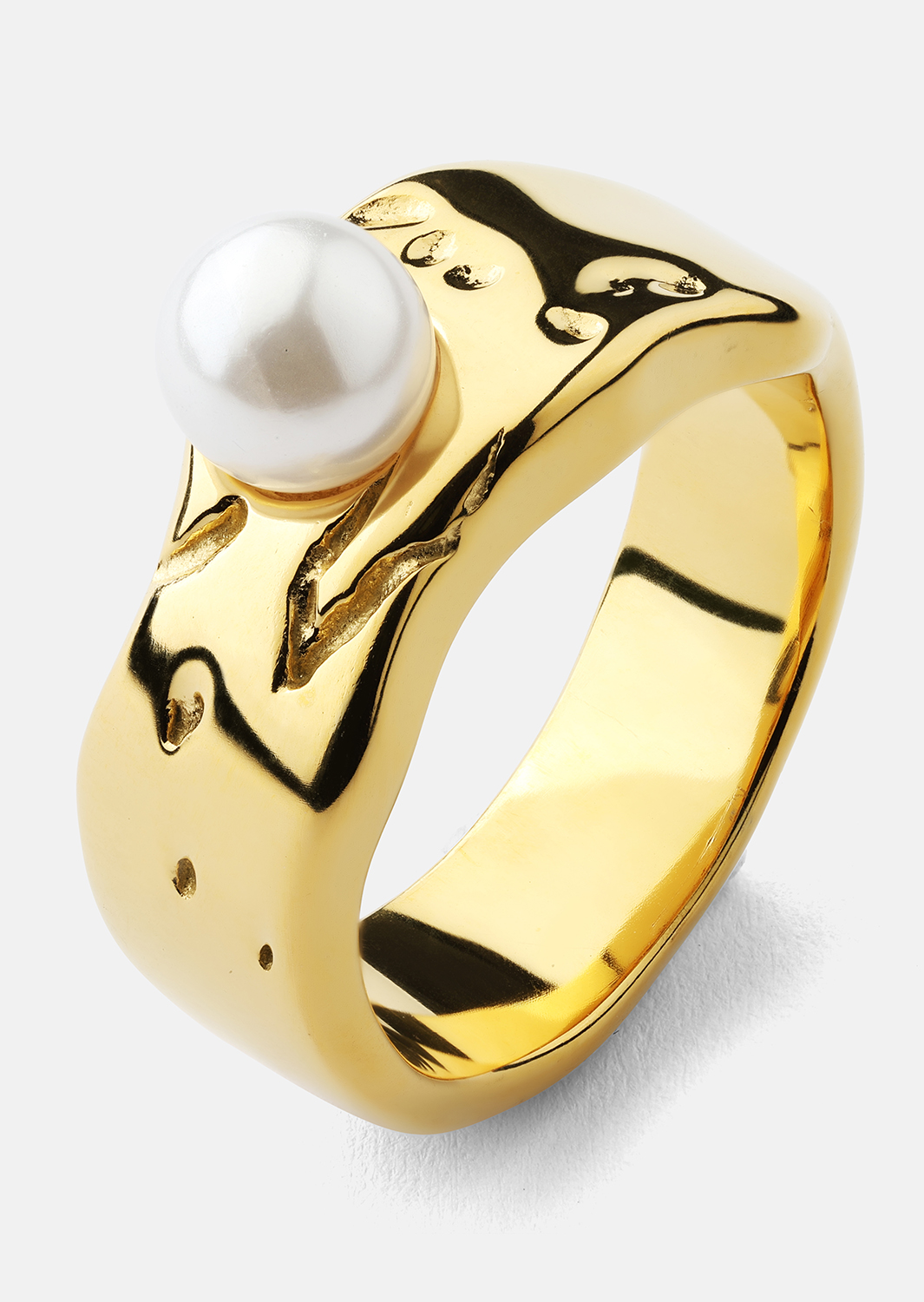 Bague Pearl Serenity - 18k Plaquée or