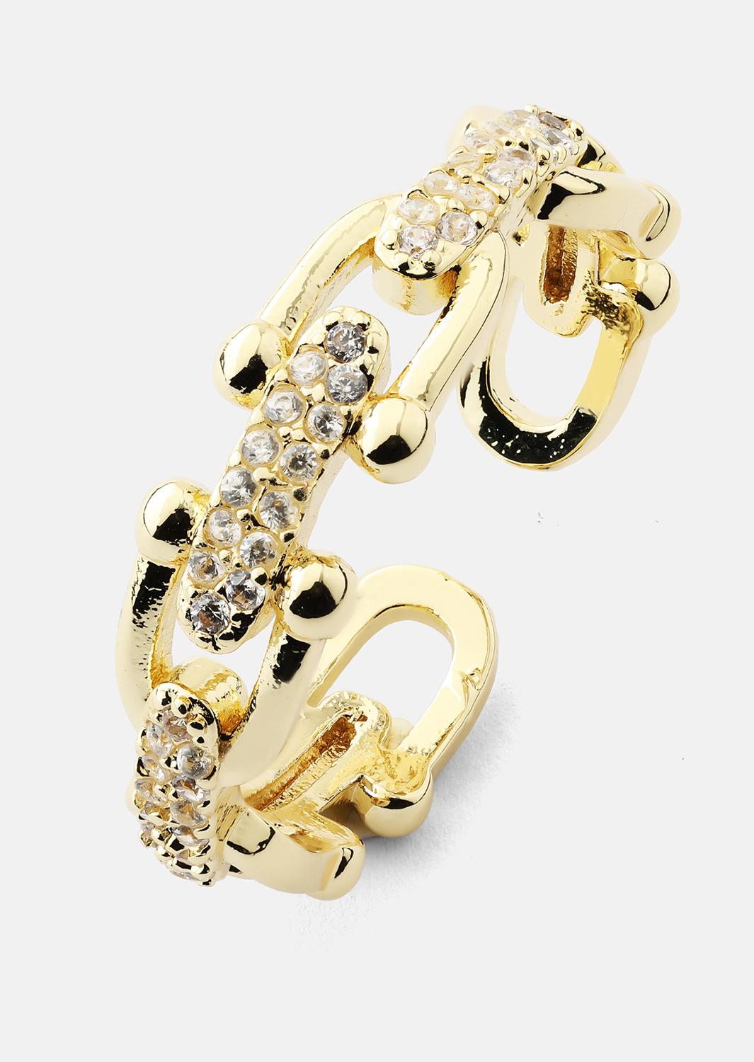 Bague Link Luxer - 18k Plaquée or