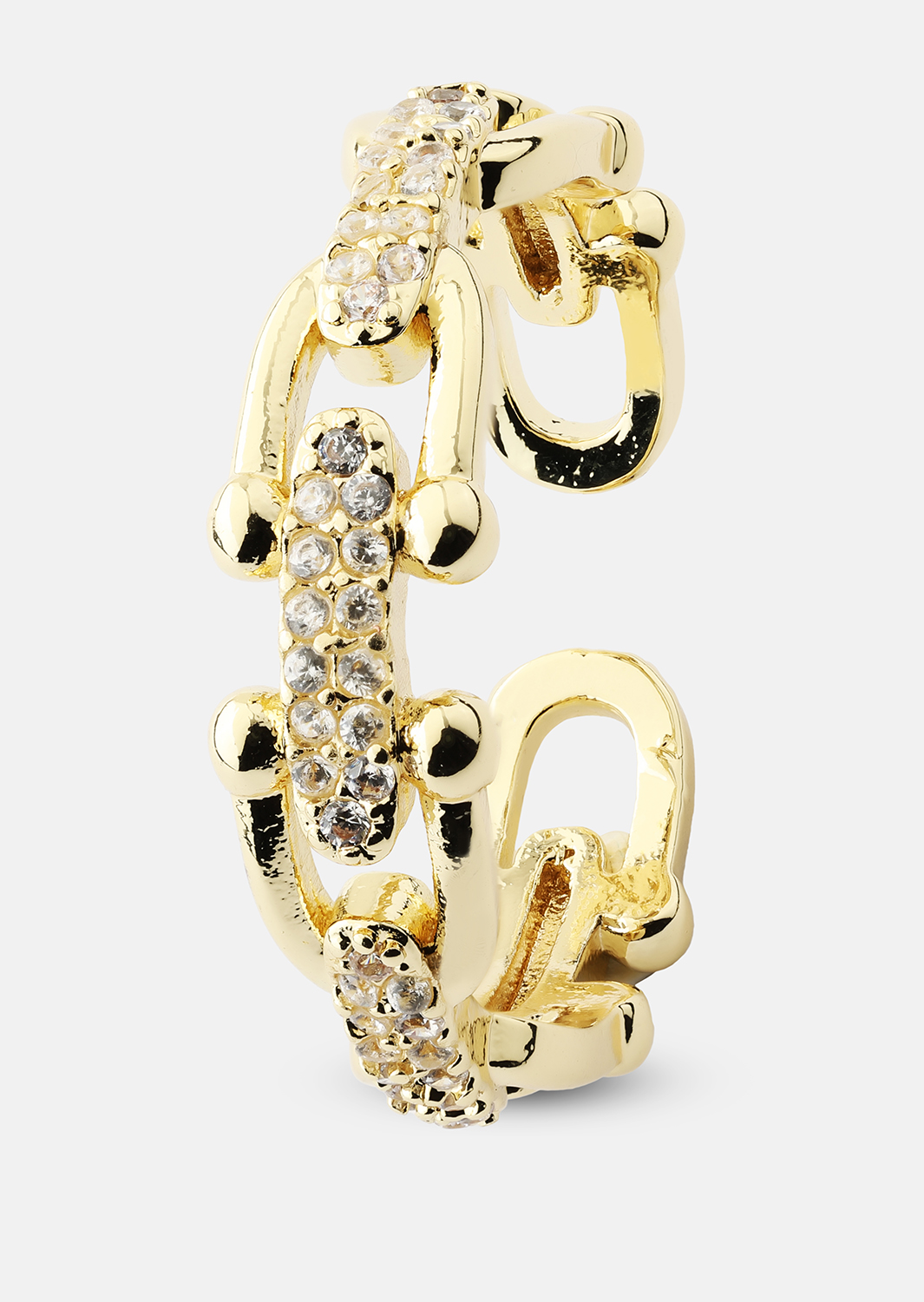 Bague Link Luxer - 18k Plaquée or
