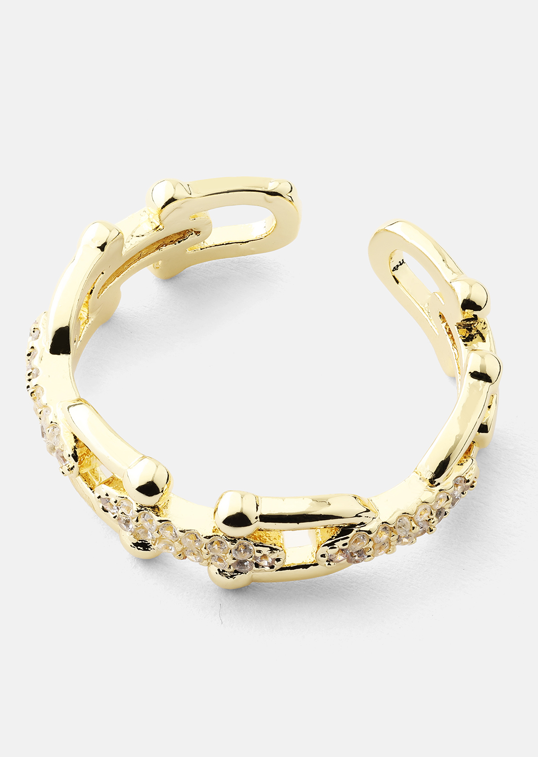 Bague Link Luxer - 18k Plaquée or