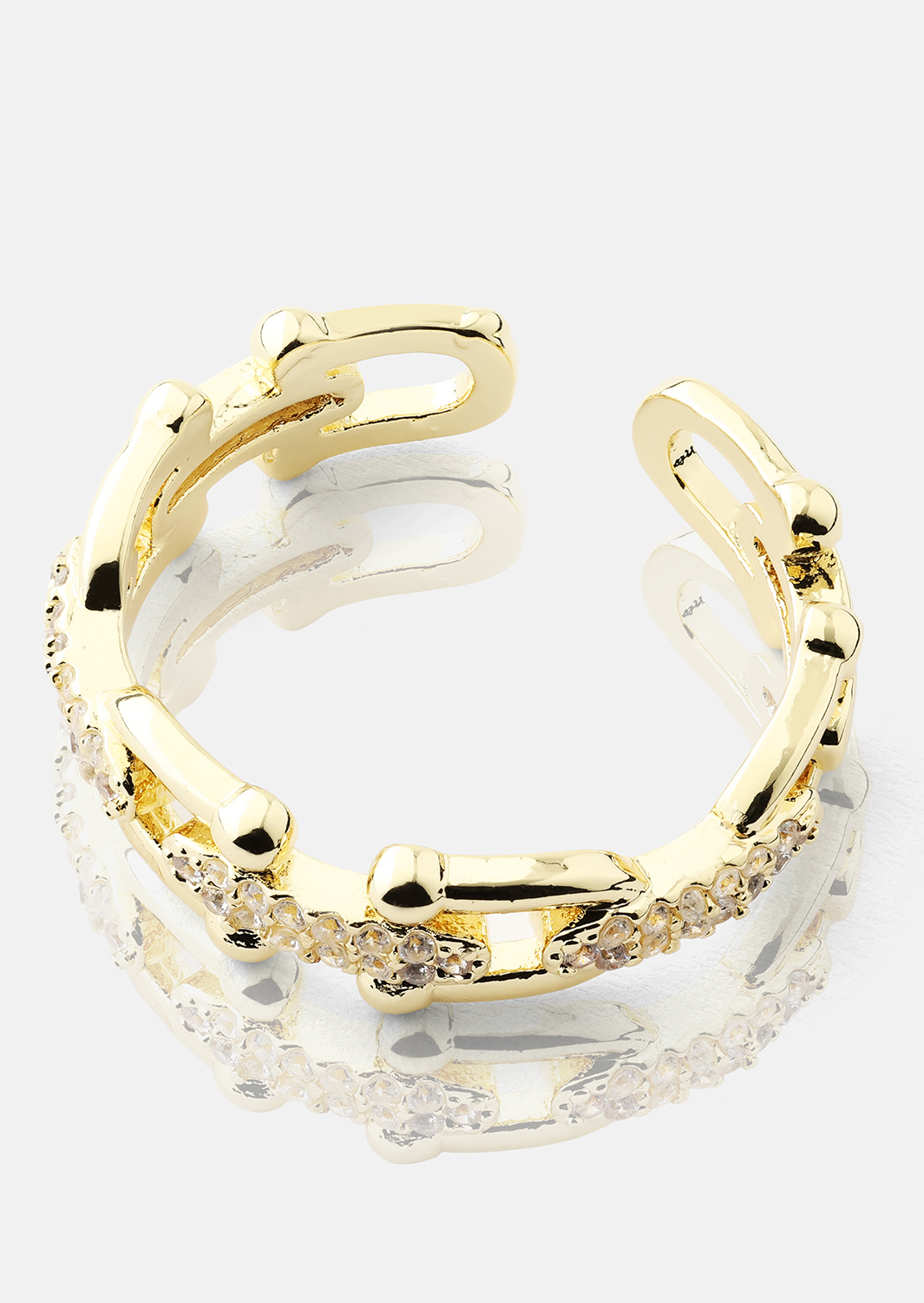 Bague Link Luxer - 18k Plaquée or