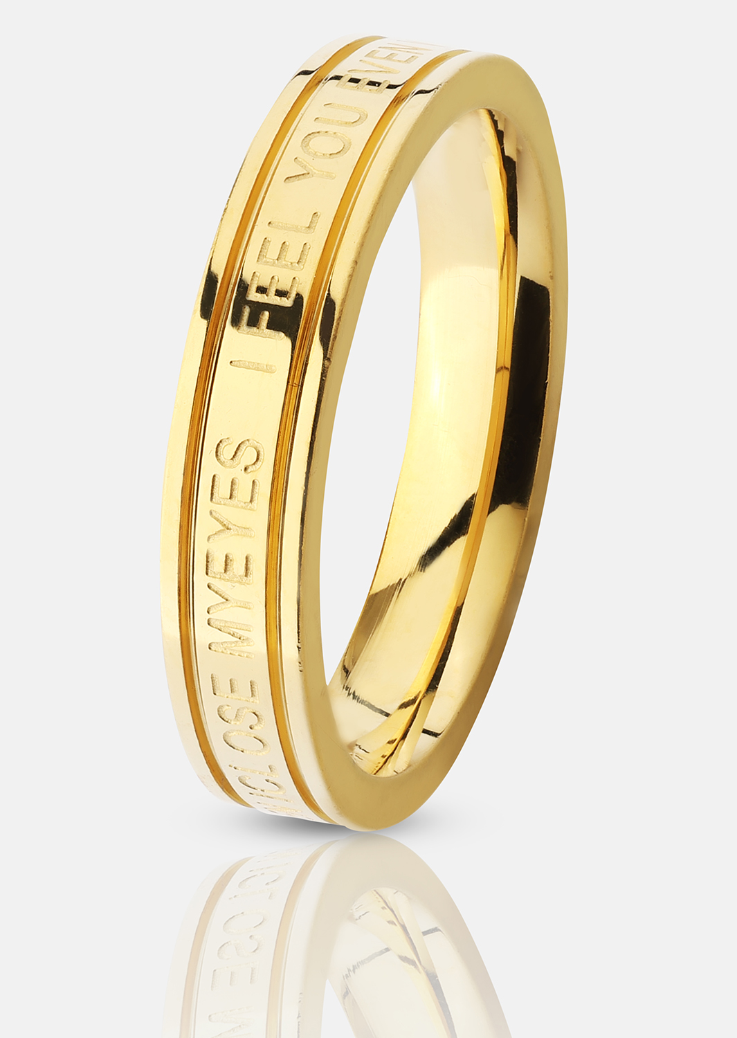 Bague Plain Link - 18k Plaquée or