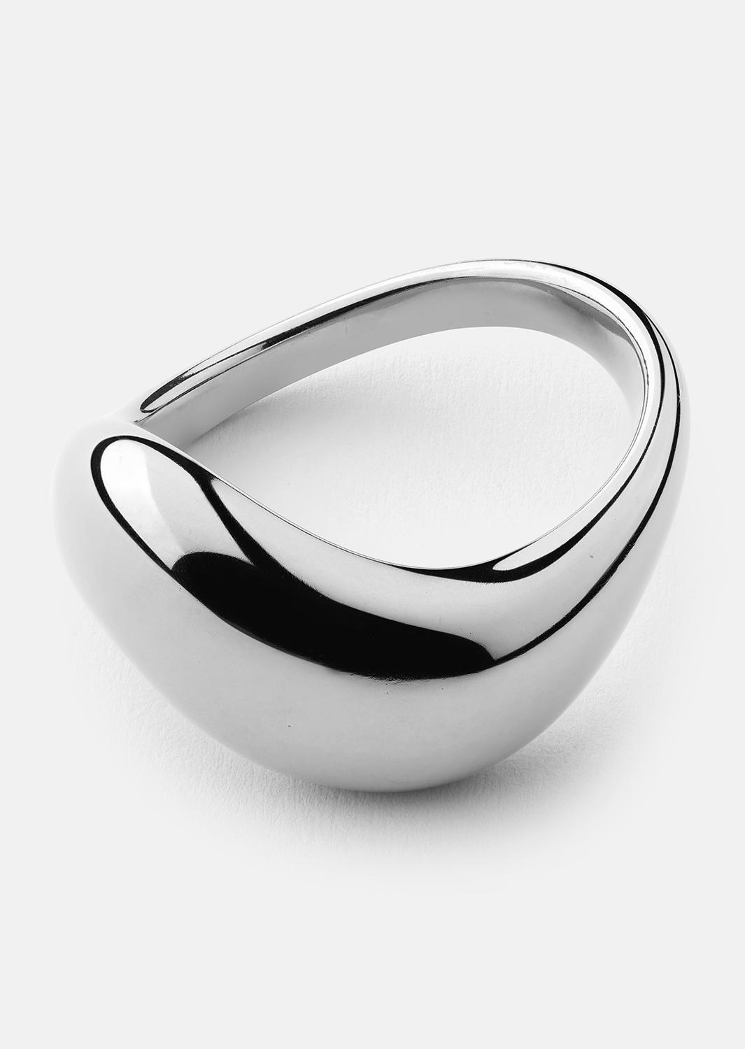 Bague Soft Curve - Plaquée argent