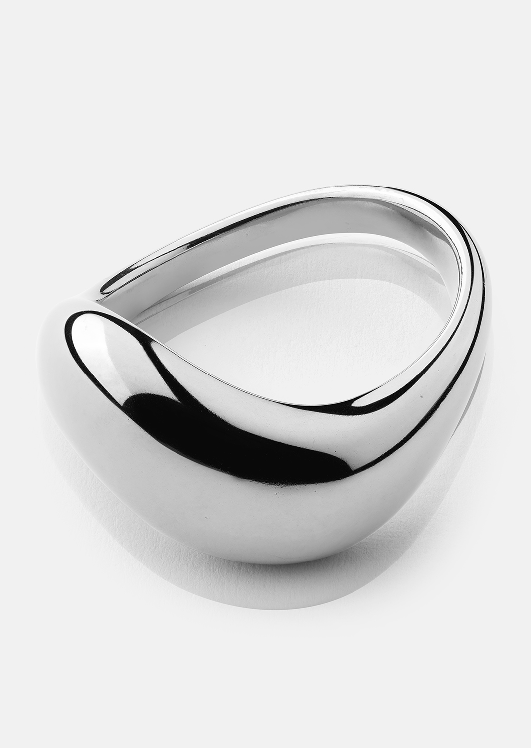 Bague Soft Curve - Plaquée argent