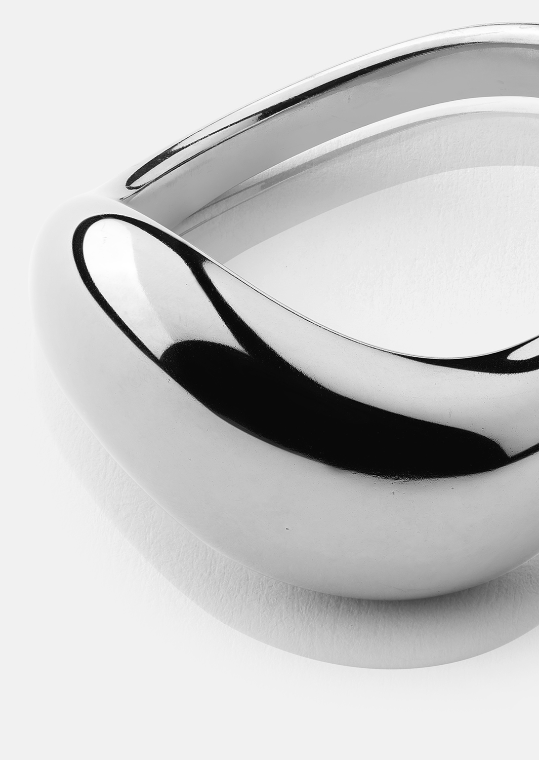 Bague Soft Curve - Plaquée argent