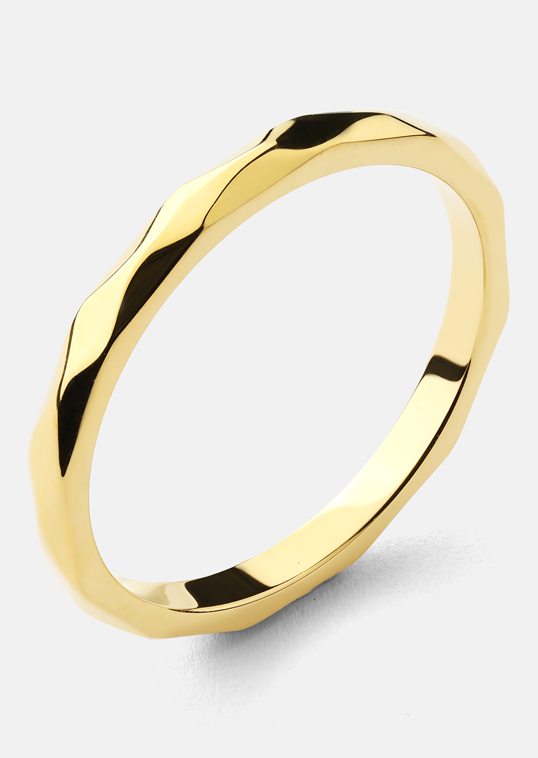 Bague Facet Gleam - 18k Plaquée or