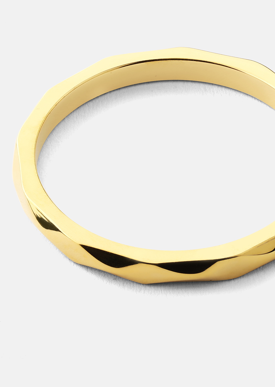 Bague Facet Gleam - 18k Plaquée or