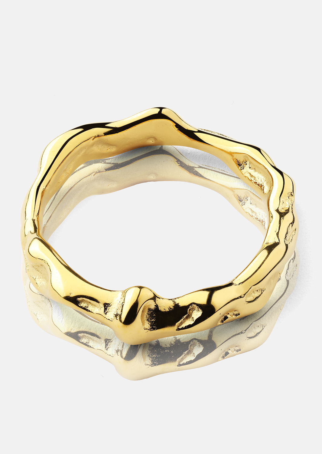 Ondula Bague - 18k Plaquée or