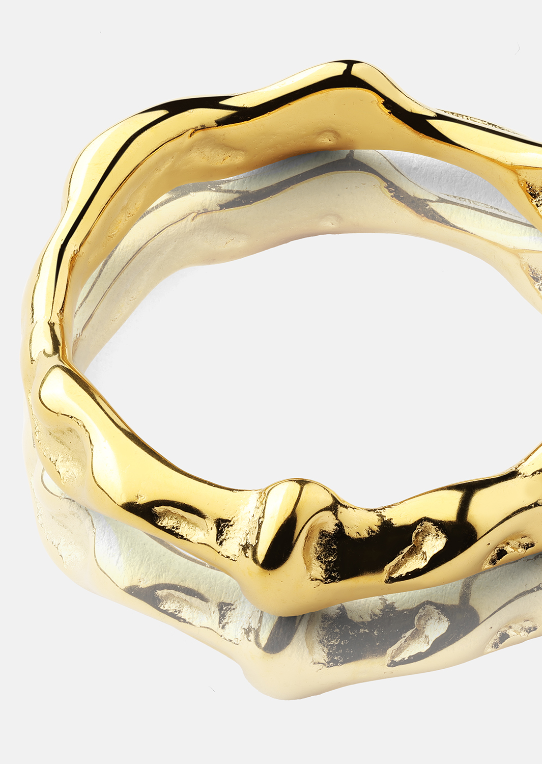 Ondula Bague - 18k Plaquée or