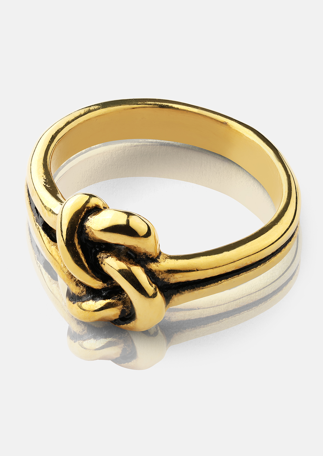 Bague Knot - Plaqué or 18k