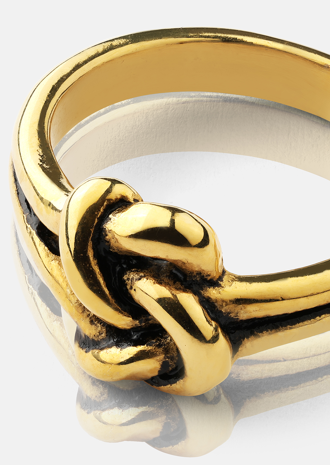 Bague Knot - Plaqué or 18k
