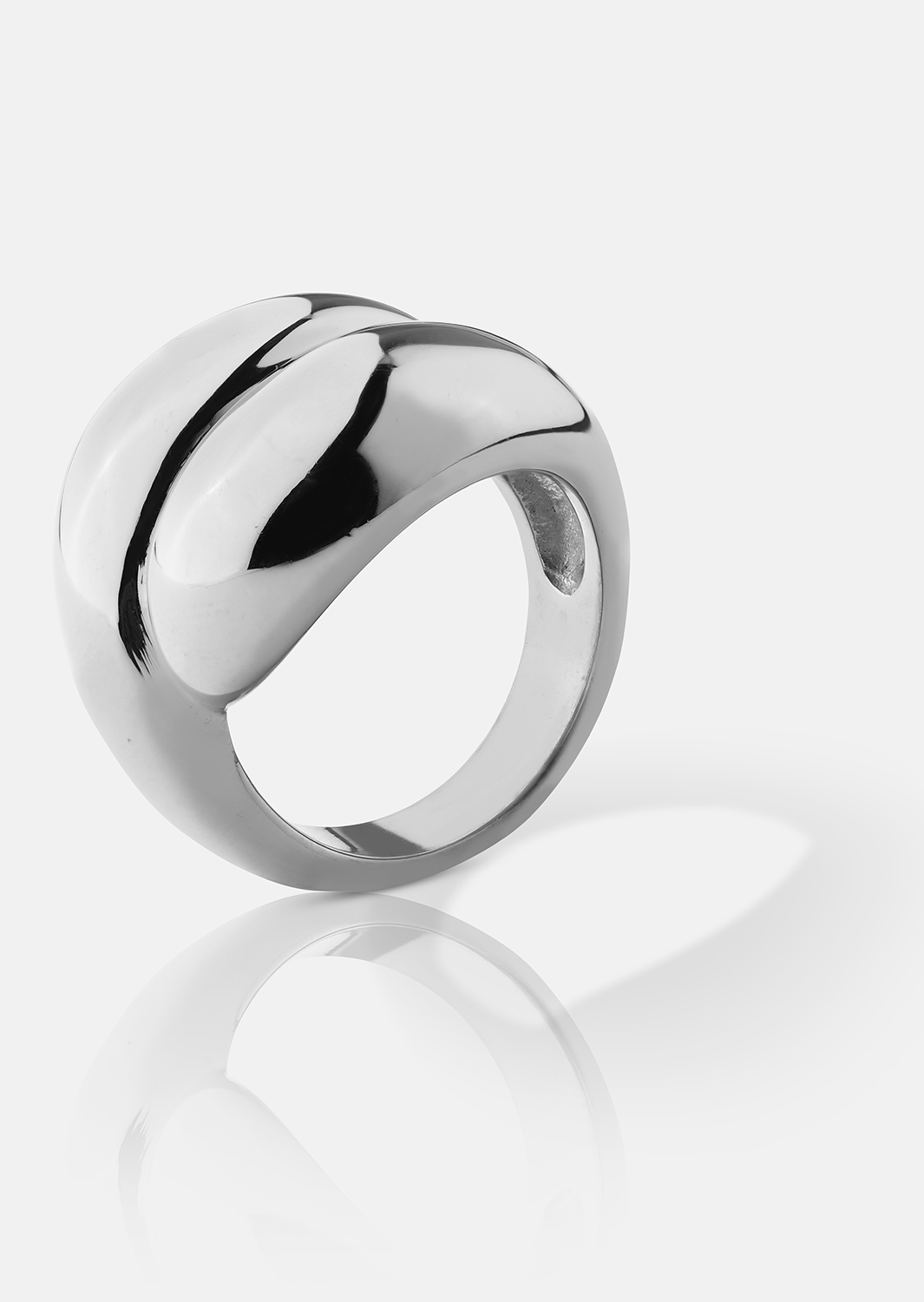 Bague Bold Flow - 18k Plaquée argent