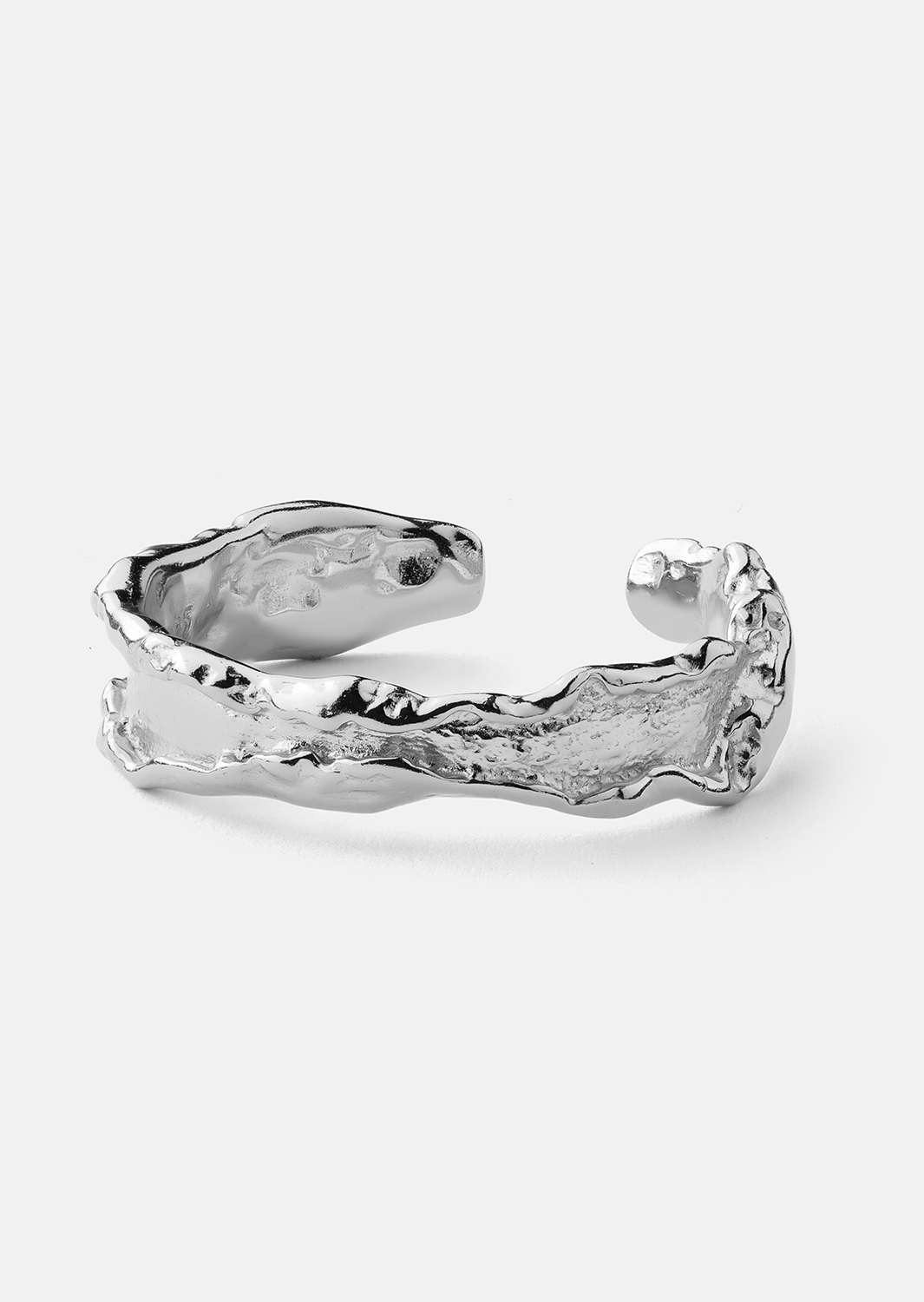 Bague Raw Texture - Plaquée argent
