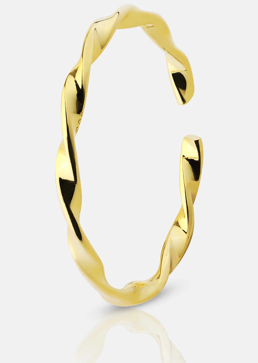 Bague Twist Whisper - 18k Plaquée or