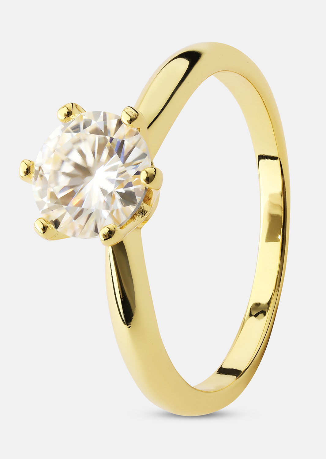 Bague Solitaire - 18K Plaquée or
