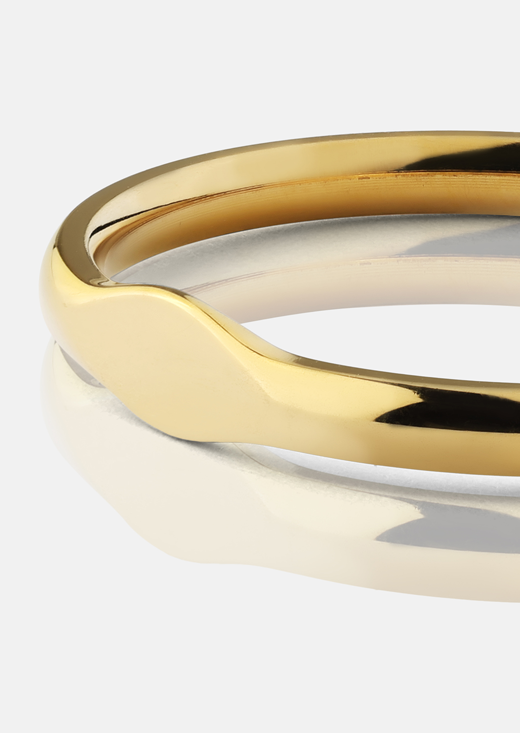 Initial Bague – 18k Plaquée or