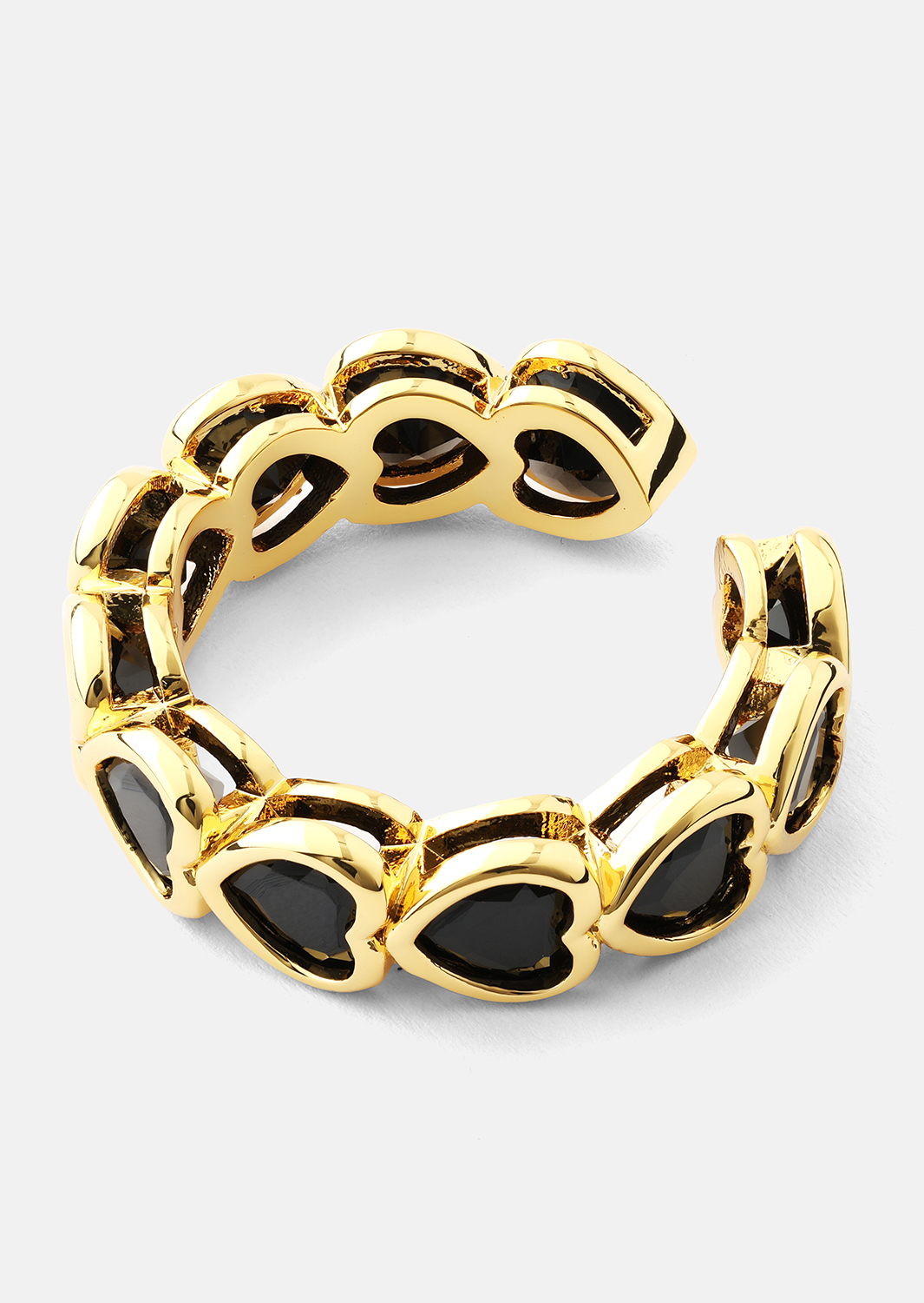 Bague Eternal Night Heart - 18k Plaquée or