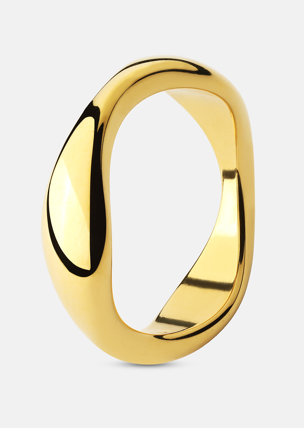 Bague Organic Curve - 18k Plaquée or