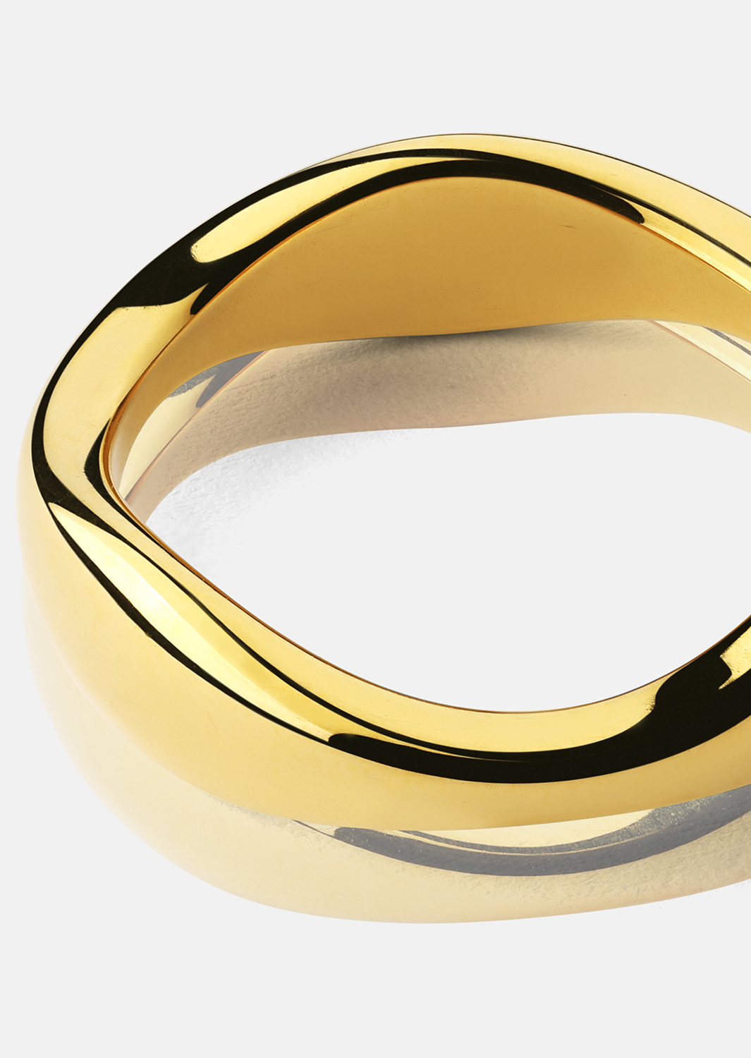 Bague Organic Curve - 18k Plaquée or