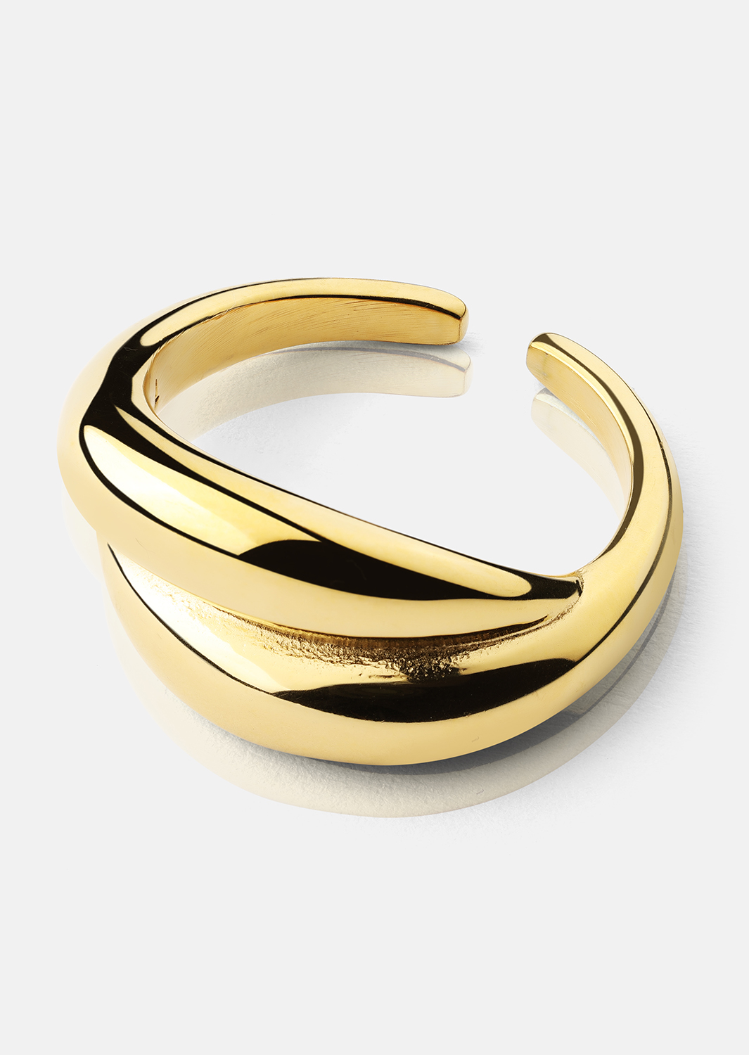 Bague Wave Bold - 18k Plaquée or