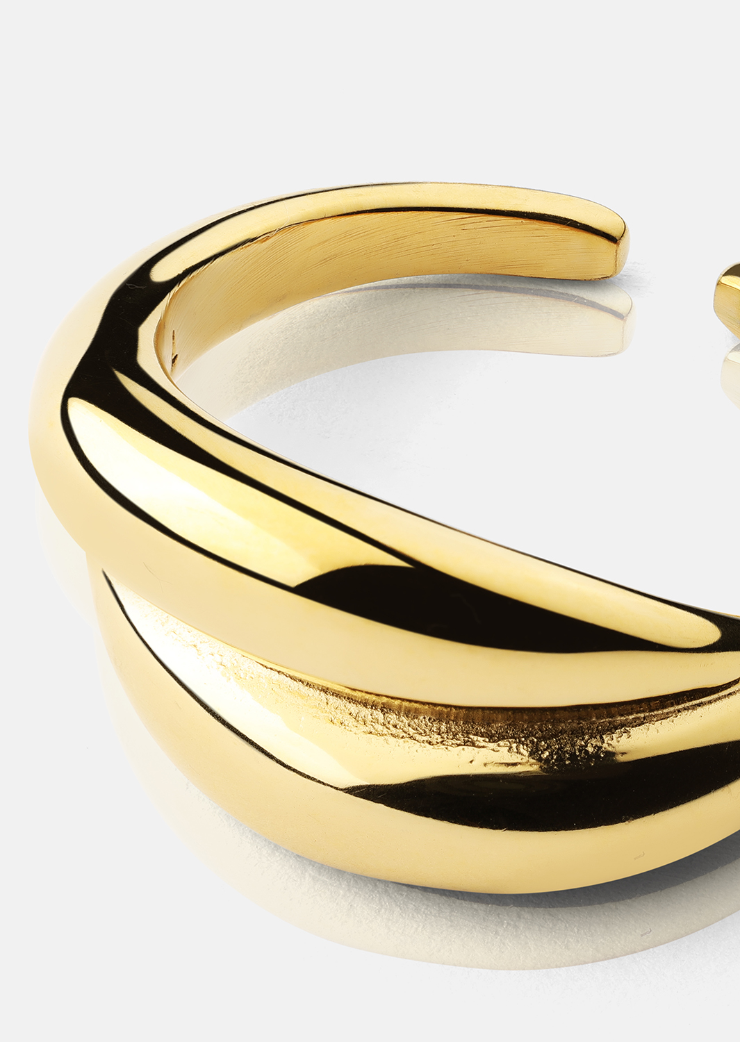 Bague Wave Bold - 18k Plaquée or