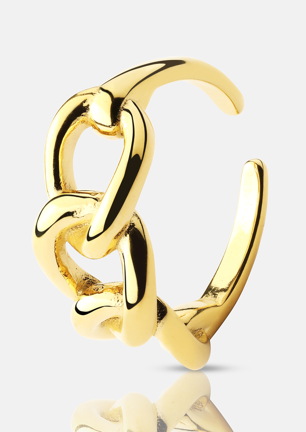 Bague Golden Link - 18K Plaquée or