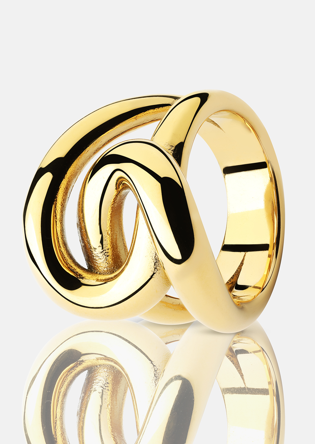 Bague Infinity Knot - 18k Plaquée or