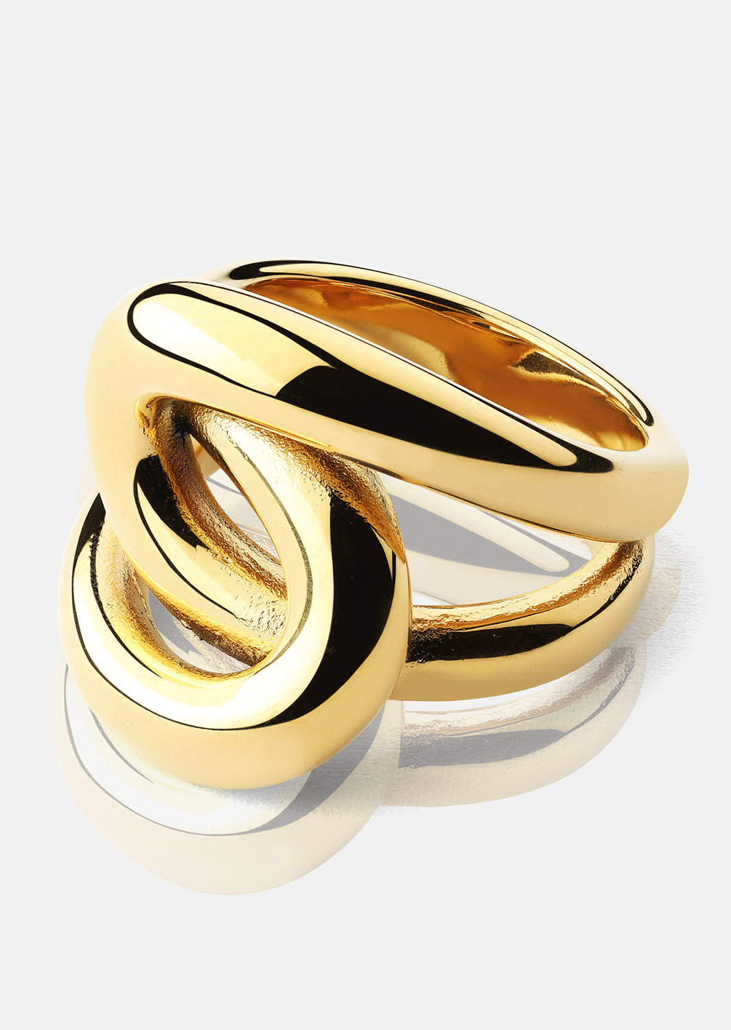 Bague Infinity Knot - 18k Plaquée or