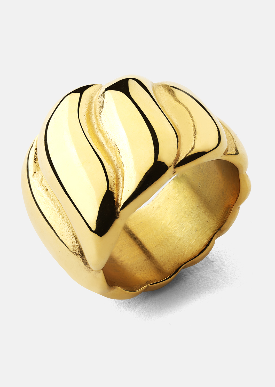 Bague Bold Wave - 18K Plaquée or