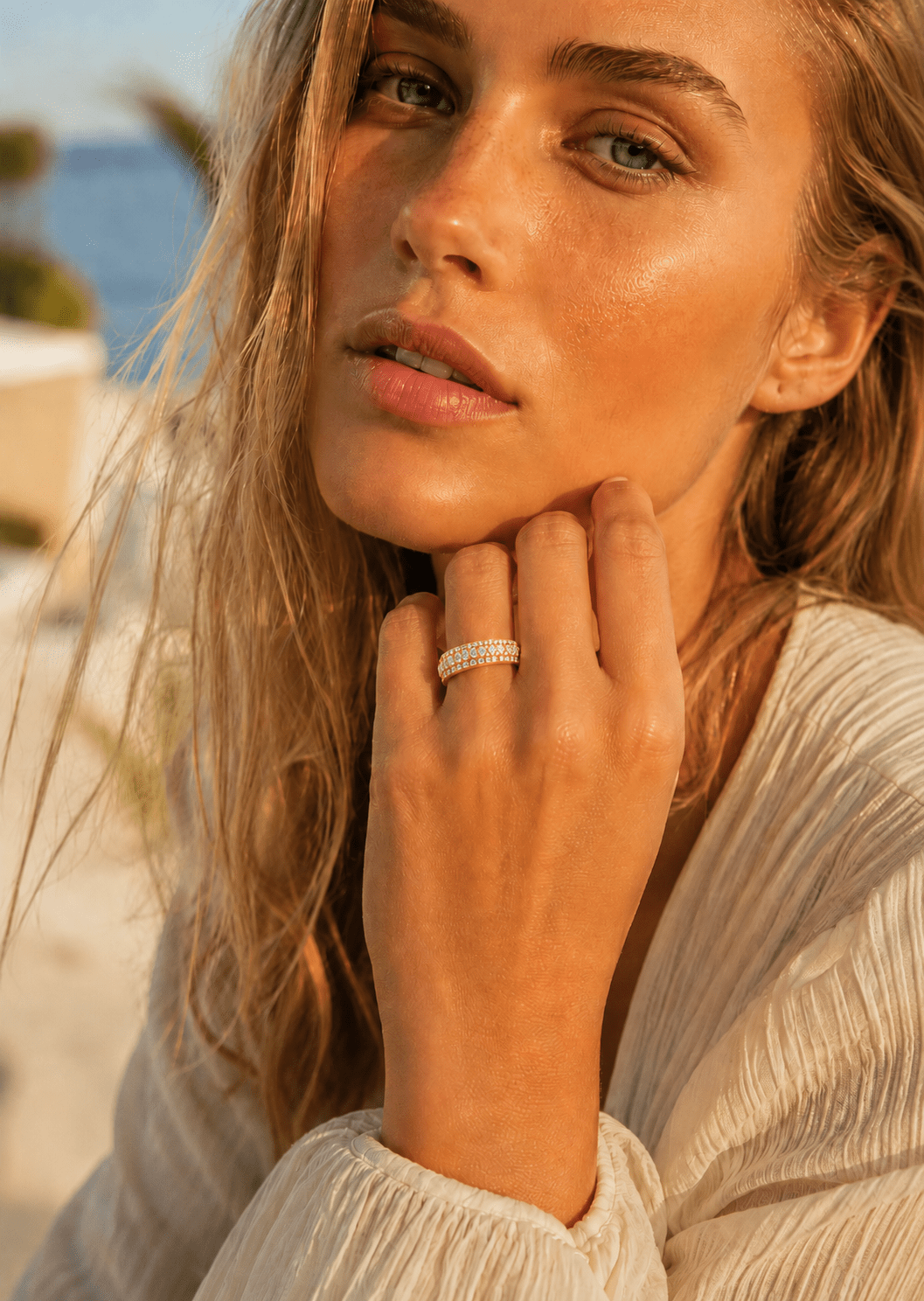 Bague Crystal Shimmer - Plaqué or 18k