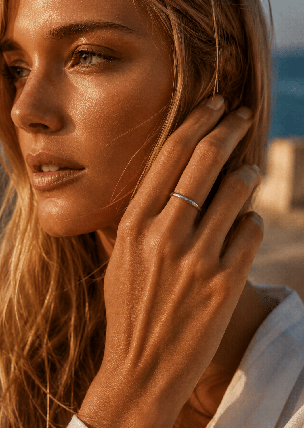 Bague Facet Gleam - Plaquée argent