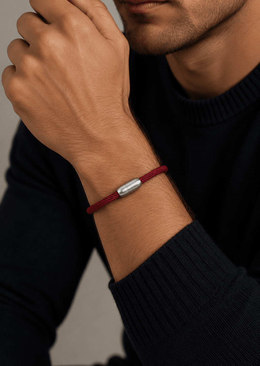 Bracelet cordon Crimson Nobility