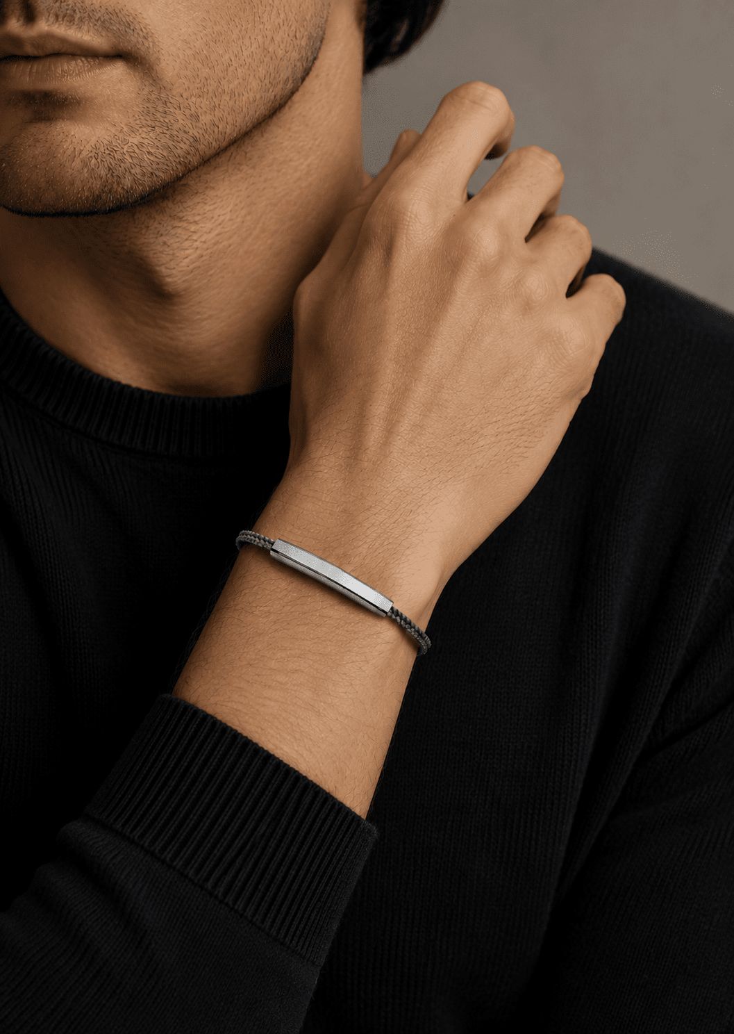 Bracelet cordon Titan Label