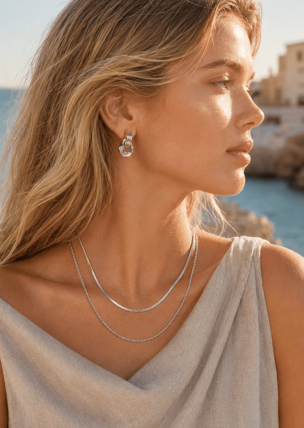 Boucle d’oreille Verona - Plaquée argent